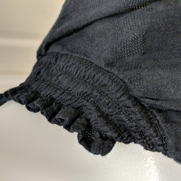 Old Navy Women's Black Cap Sleeve V-Neck Top Size XS - Picture 5 of 7